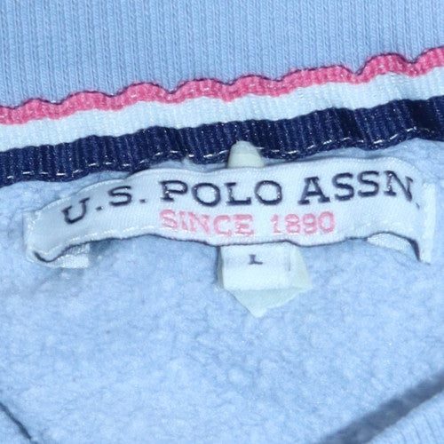 U.S. Polo Assn. Men's Blue Crew Neck Cotton Sweatshirt L