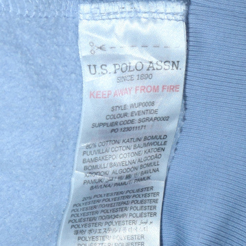 U.S. Polo Assn. Men's Blue Crew Neck Cotton Sweatshirt L