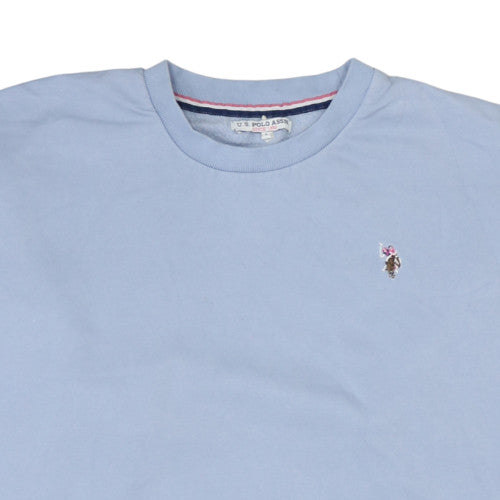 U.S. Polo Assn. Men's Blue Crew Neck Cotton Sweatshirt L