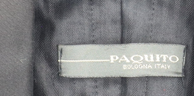 Paquito Womens Black Long Trench Coat Size 16 Cotton Blend