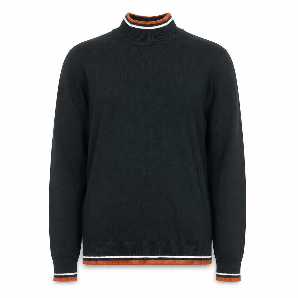Brave Soul Men’s Green High Neck Cotton Jumper M