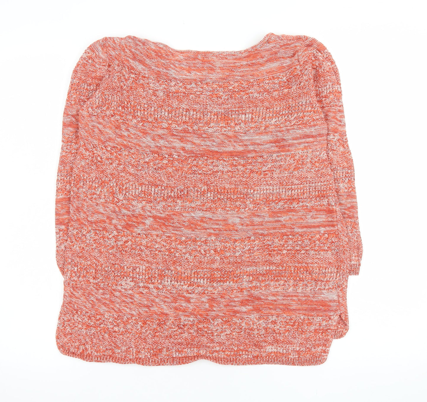 M&Co Women’s Orange Cotton Knit Jumper Size 14 Pullover