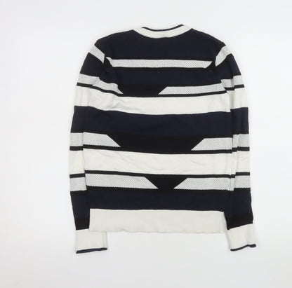 MARCS Women's Multicoloured Striped Cotton Jumper XS