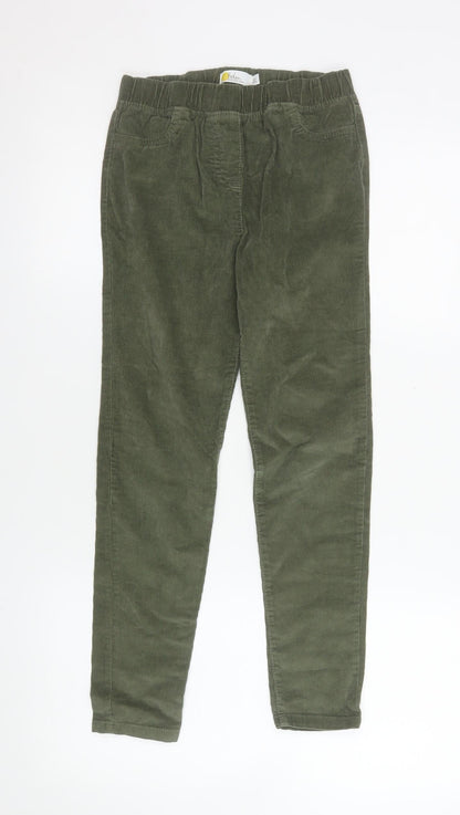 Boden Girls Green Corduroy Jegging Trousers 10 Years Elastic Waist