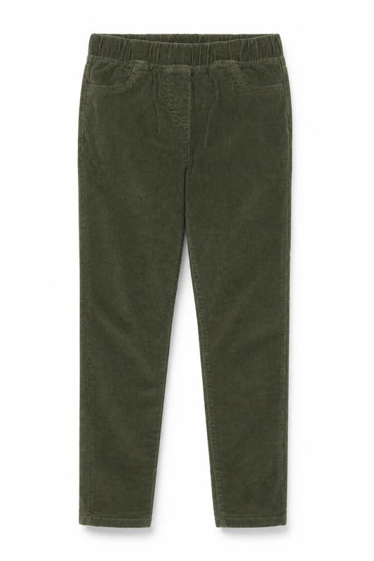 Boden Girls Green Corduroy Jegging Trousers 10 Years Elastic Waist