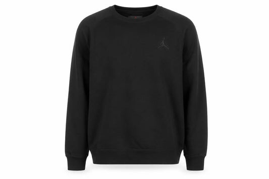 Front view of Jordan Men's Black 2XL Crew Neck Pullover Sweatshirt