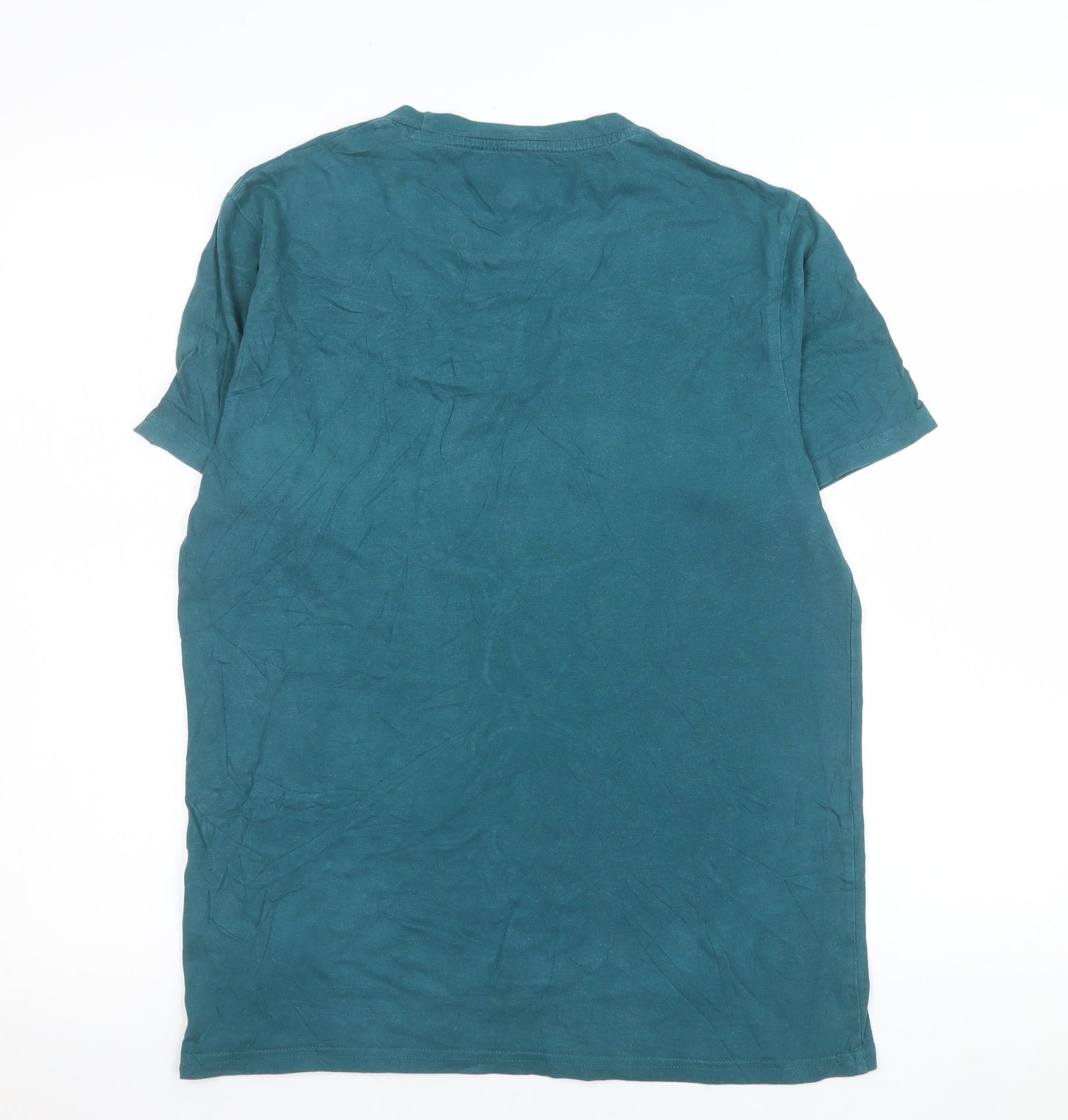 Tommy Hilfiger Men's Teal Crew Neck Cotton T-Shirt Size L