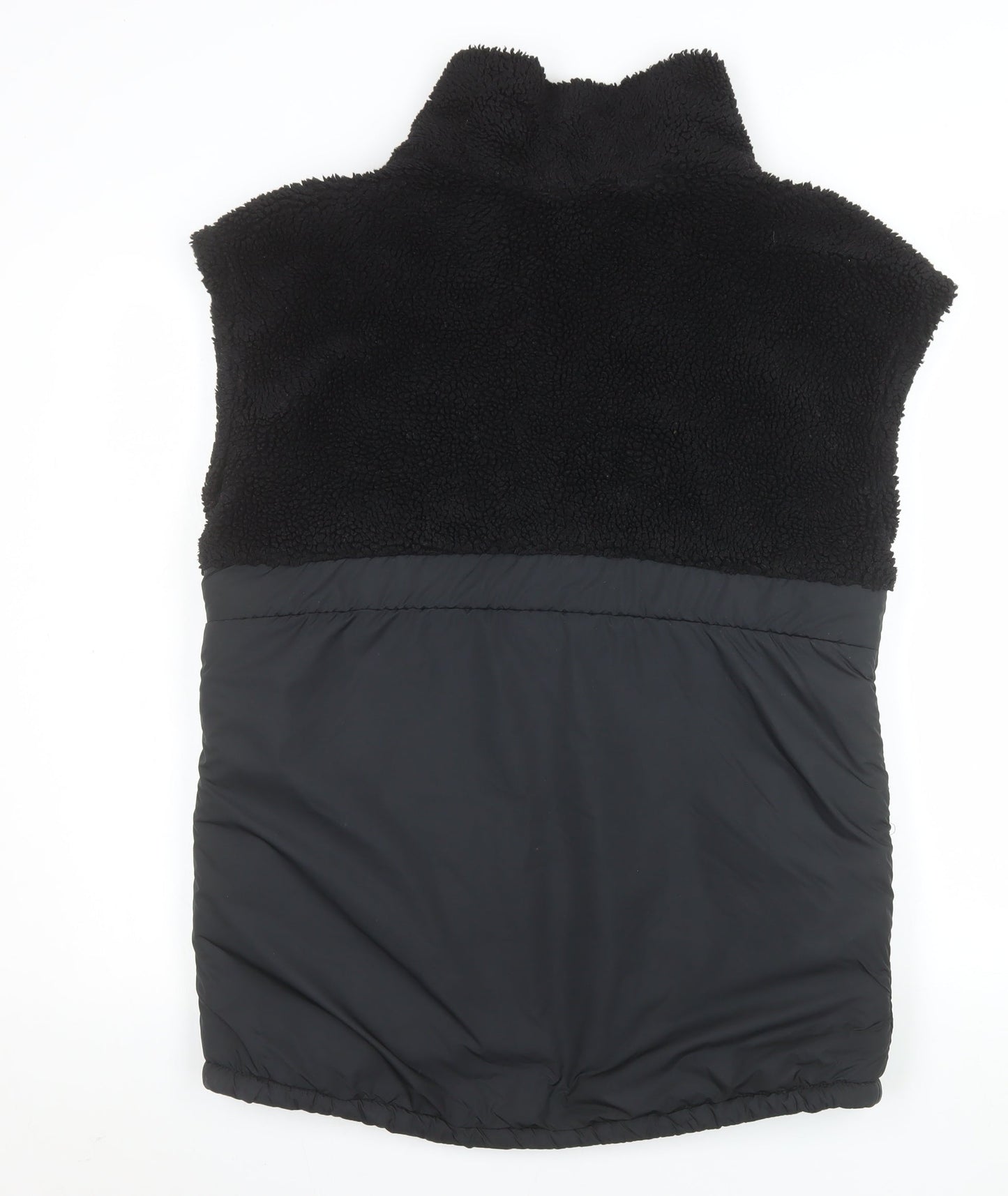 H&M Men's Black M Fleece Bodywarmer Waistcoat Full Zip