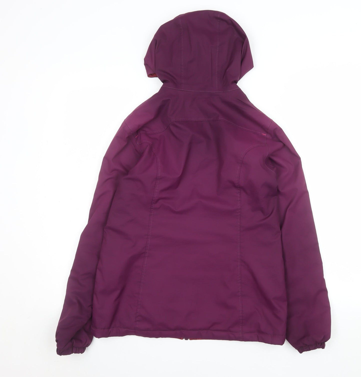 Quechua Girls Purple Hooded Puffer Jacket 14 Years Warm Winter Coat