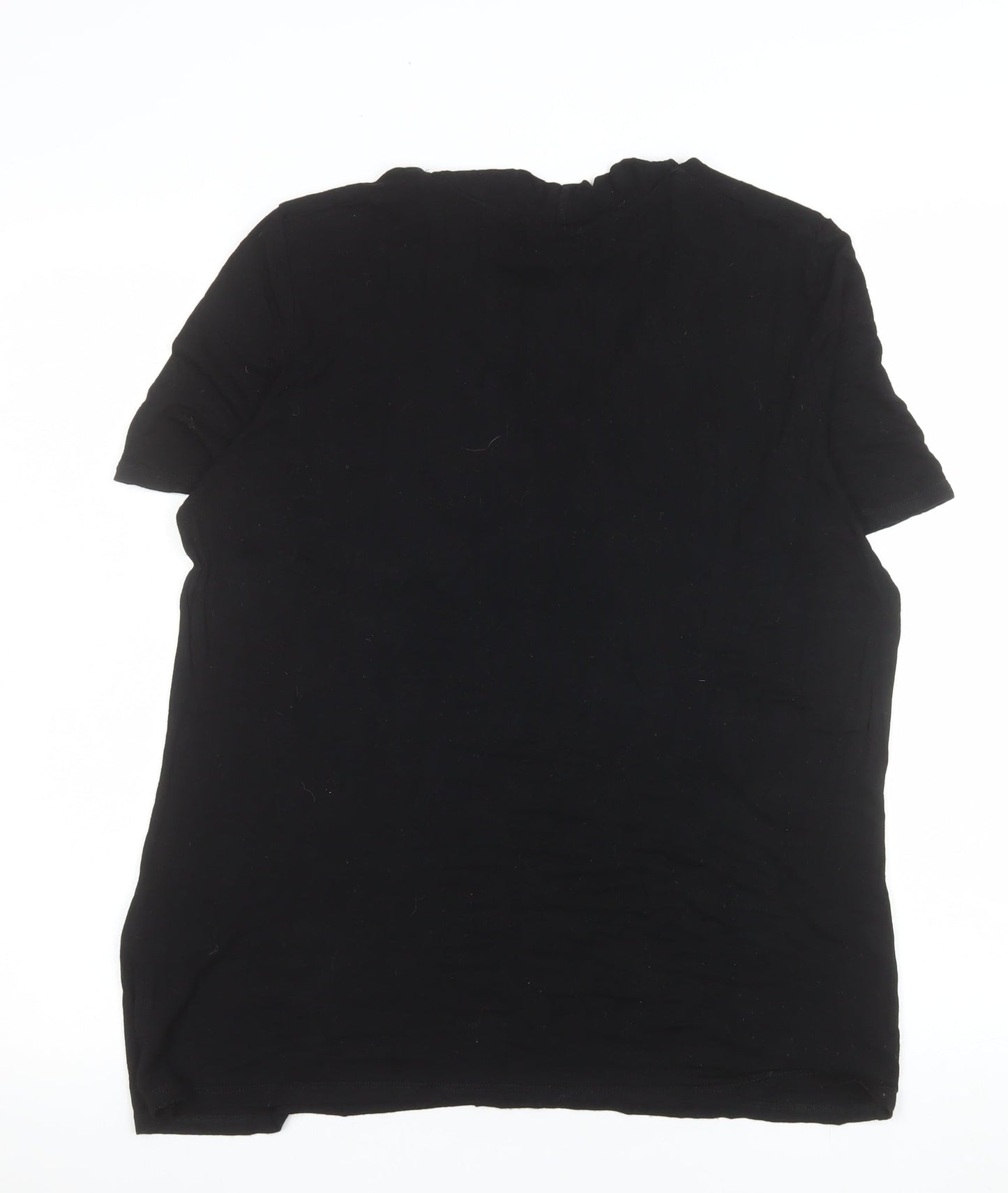 Dorothy Perkins Women’s Black V-Neck Jersey T-Shirt Size 16