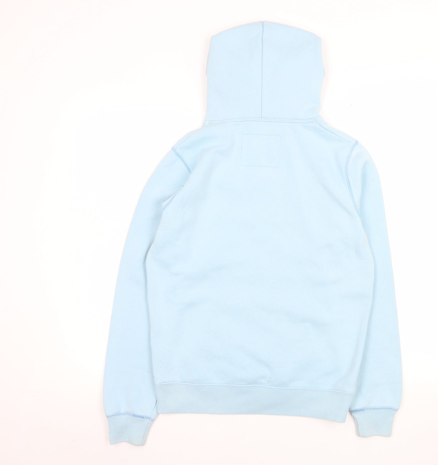 Jack Wills Women Blue Pullover Hoodie UK 12 Casual Logo Cotton Blend