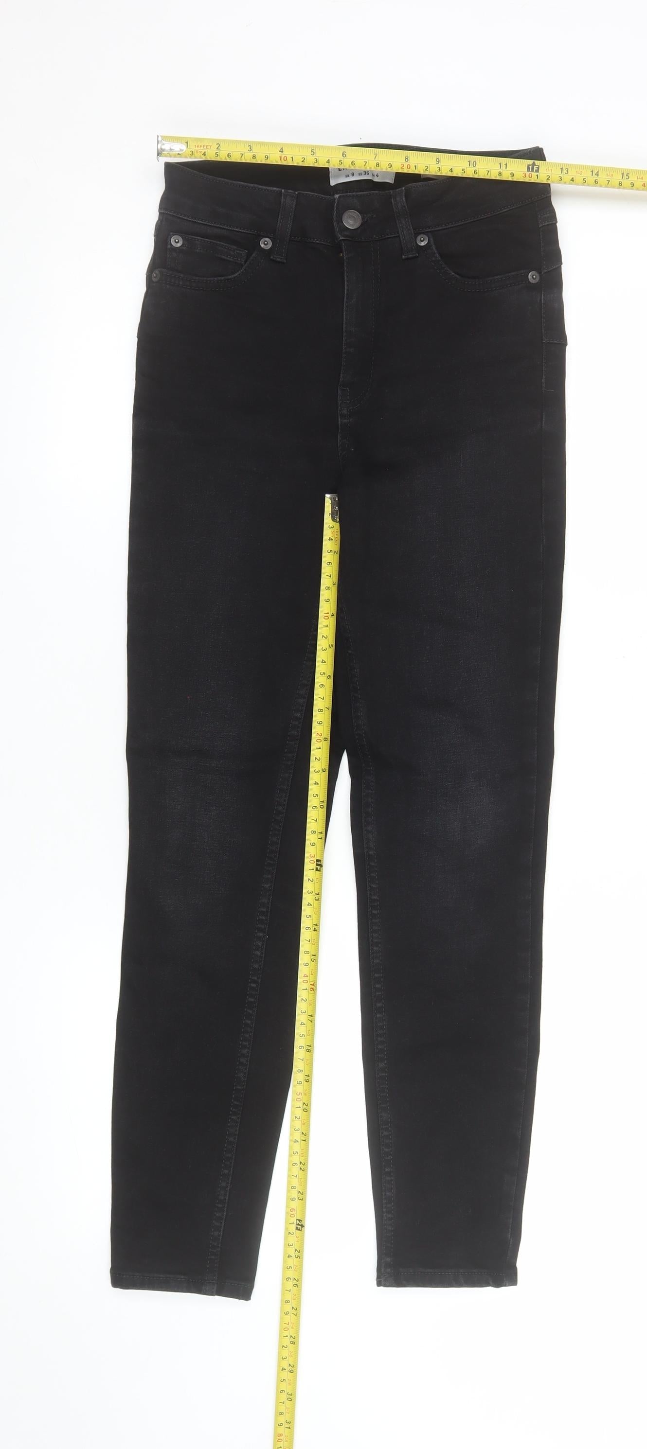 New Look Women’s Black Skinny High Rise Stretch Jeans Size 8
