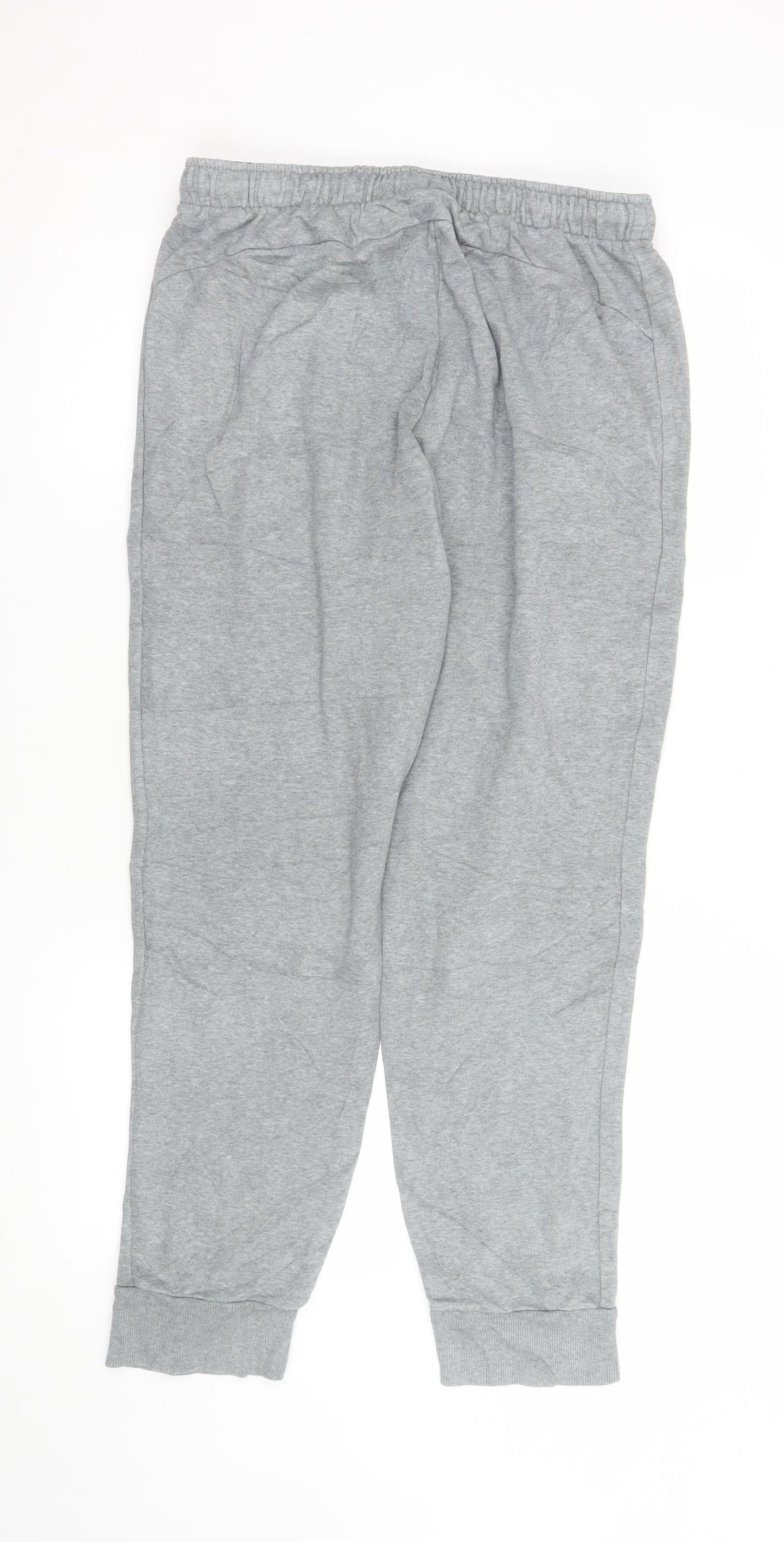 Puma Men's Grey Jogger Trousers L Regular Fit Activewear