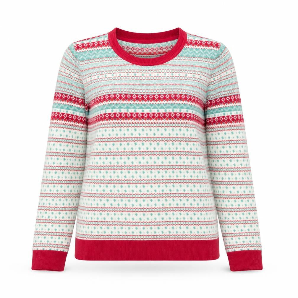 Marks & Spencer Women’s Multicoloured Fair Isle Pullover Jumper UK 14