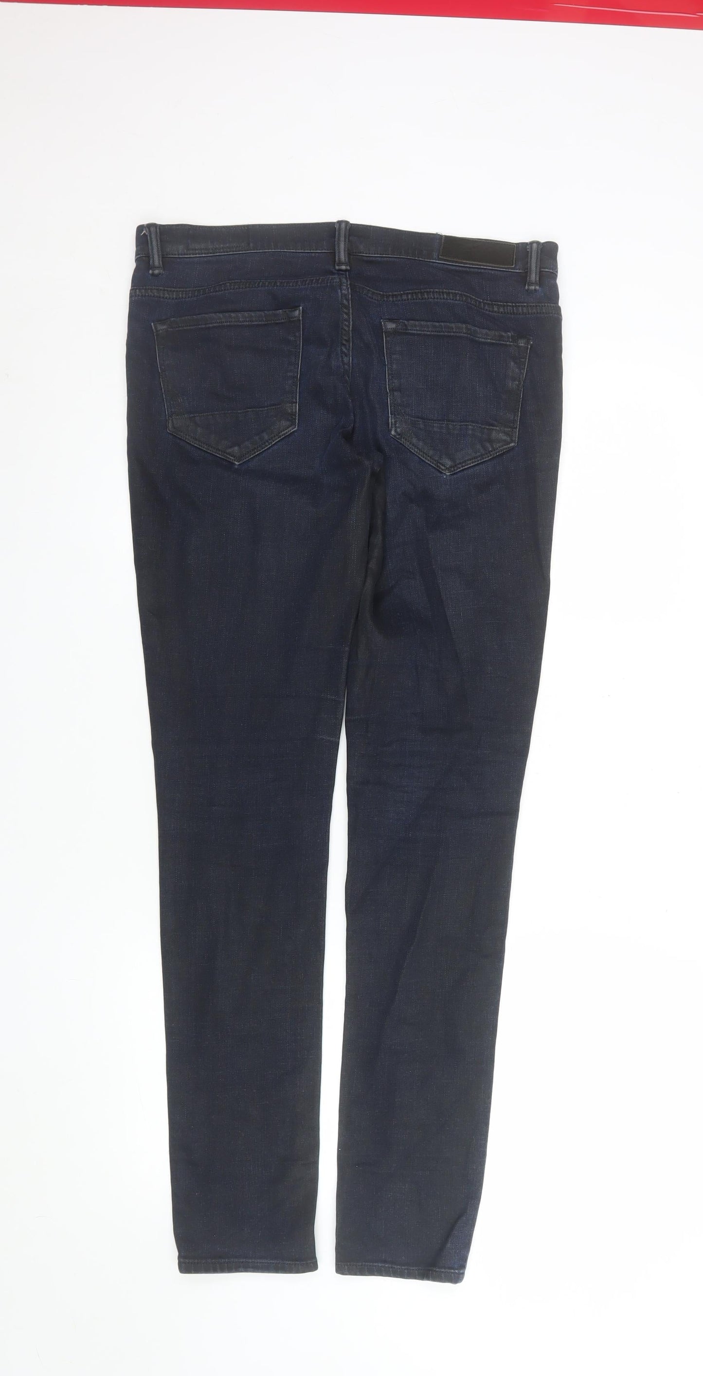 AllSaints Women Blue Skinny Jeans Size 29 x 32 Slim Fit Denim