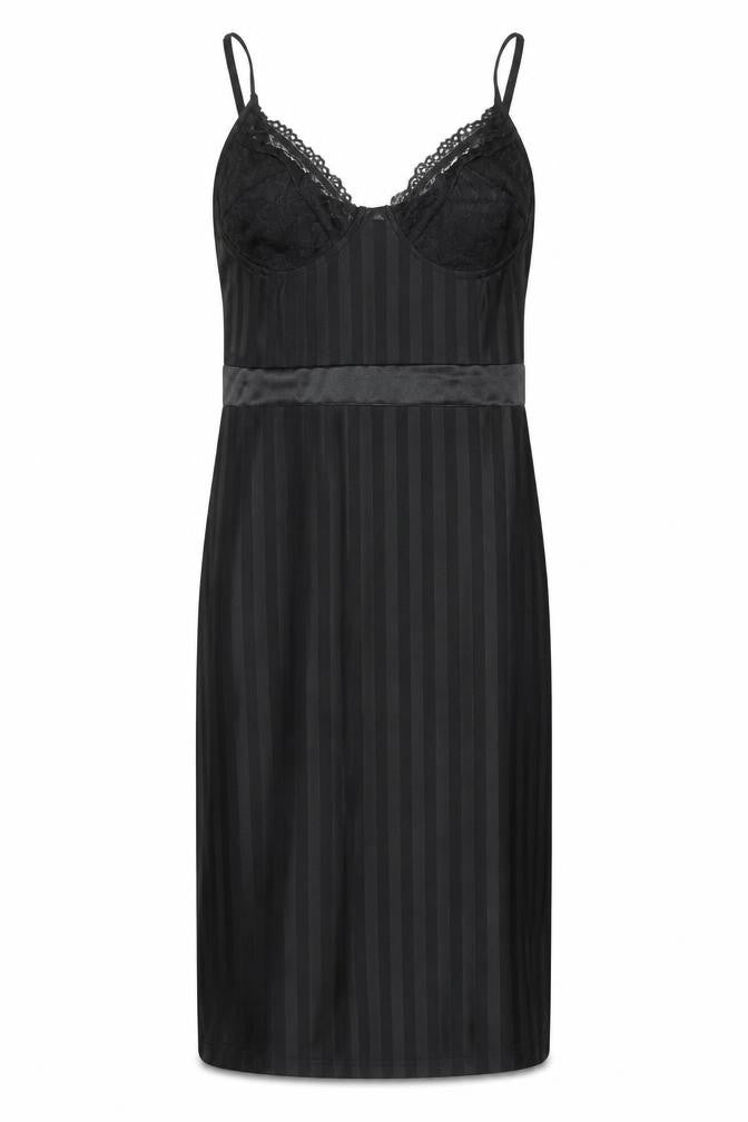 Saint Genies Women’s Black Lace Slip Dress Size 12 Party Wear