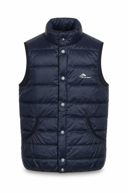Active Spirit Men's Blue Puffer Waistcoat M Insulated Outdoor Vest