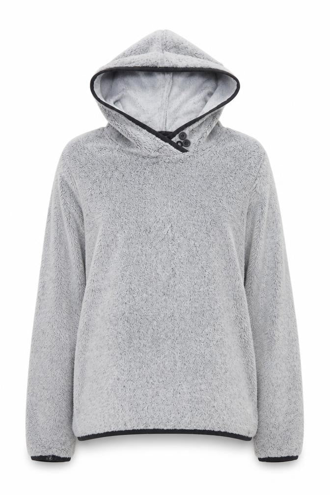 Equestrian Women Grey Fleece Pullover Hoodie Size 8/10