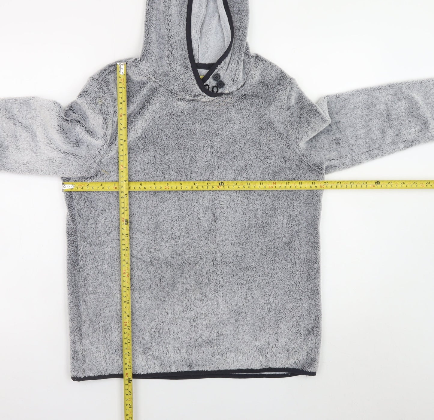 Equestrian Women Grey Fleece Pullover Hoodie Size 8/10