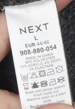 Next Women’s Grey Star Embellished Pullover Jumper Size L
