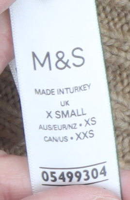Marks and Spencer Women’s Beige Fair Isle Knit Jumper XS