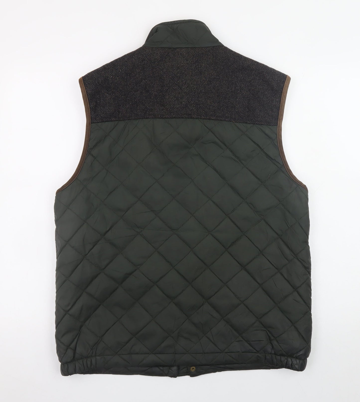 Marks and Spencer Blue Harbour Men's Green Quilted Waistcoat M