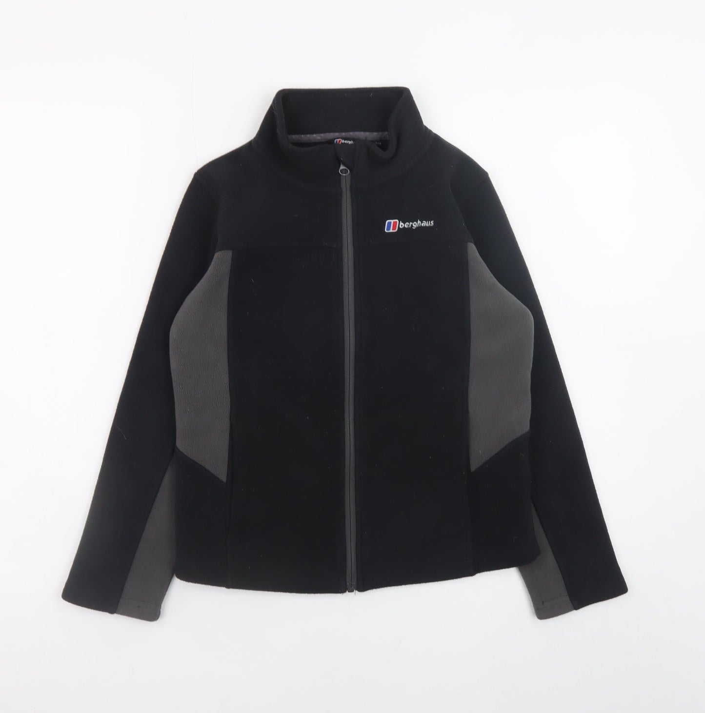 Berghaus Boys Black Fleece Jacket 9-10 Years Full Zip Outdoor Wear