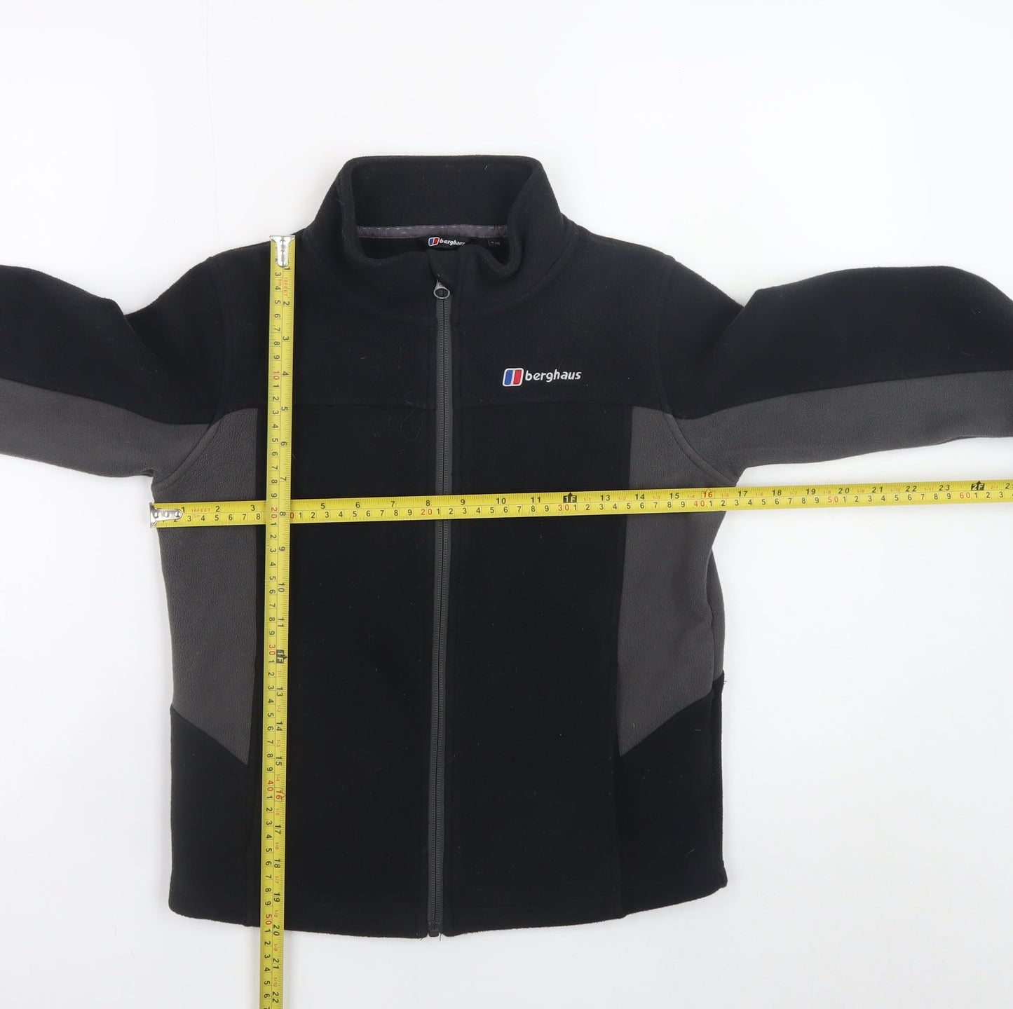 Berghaus Boys Black Fleece Jacket 9-10 Years Full Zip Outdoor Wear
