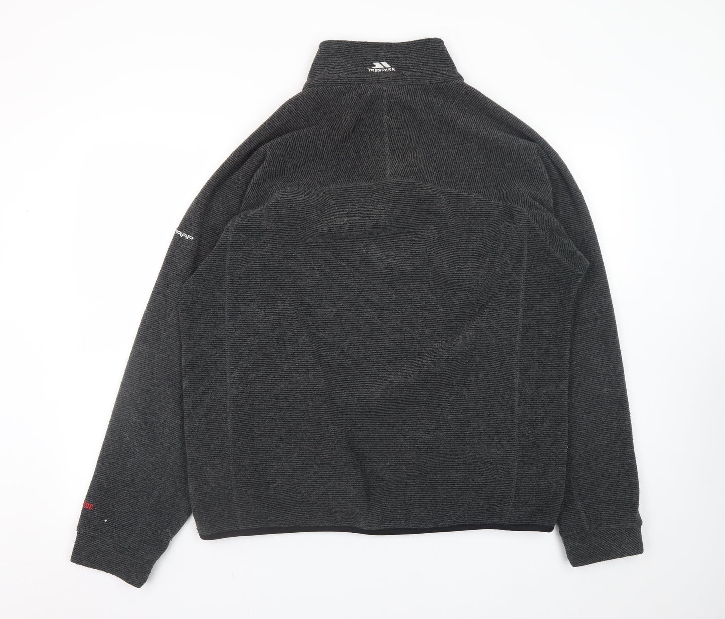 Trespass Men's Grey 1/4 Zip Fleece Sweatshirt L Outdoor Pullover