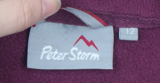 Peter Storm Women’s Purple Fleece Full Zip Jacket Size 12