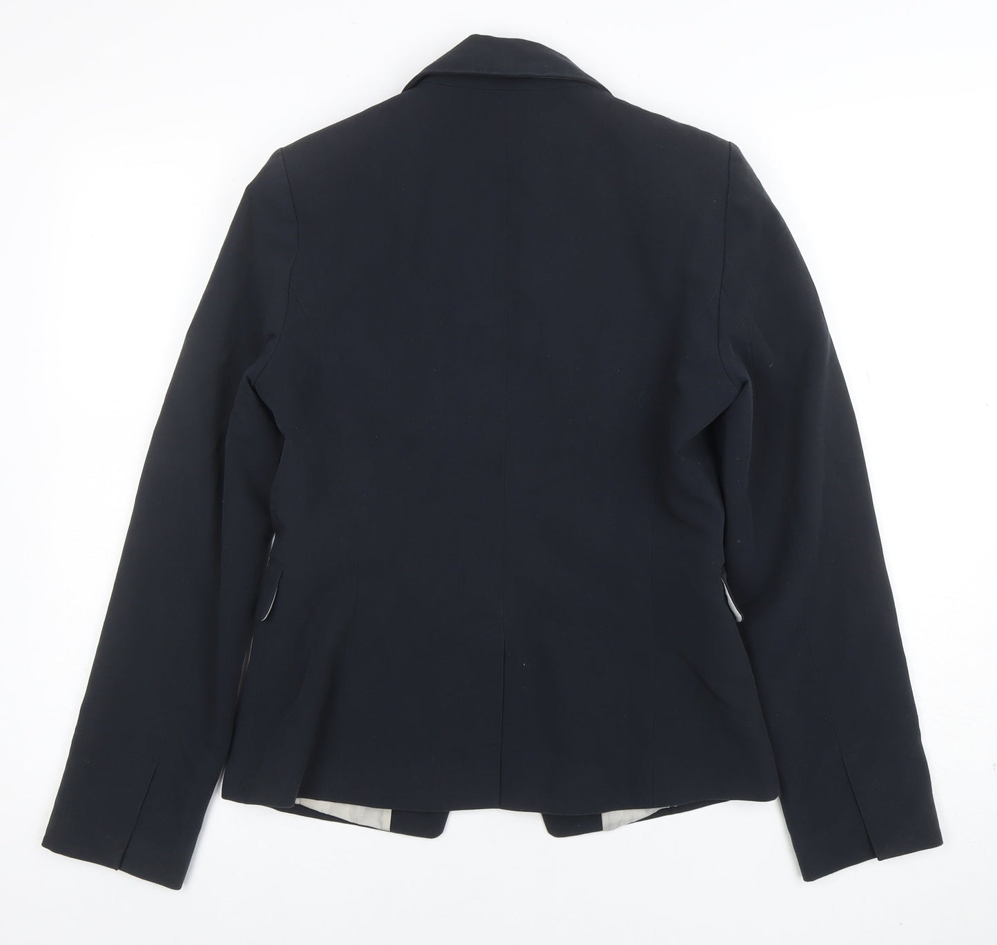 Dunnes Women Navy Double-Breasted Blazer Size 10 Classic Workwear