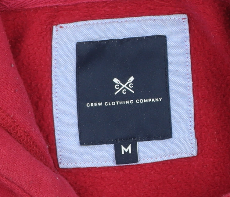 Crew Clothing Company Women Red Pullover Hoodie Size M Cotton Blend