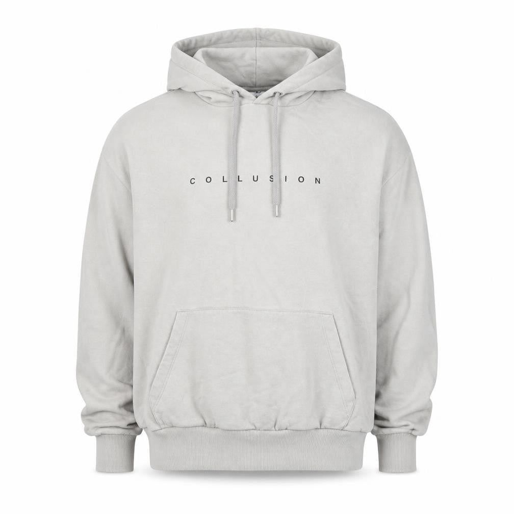 Collusion Men's Beige Graphic Pullover Hoodie Size M