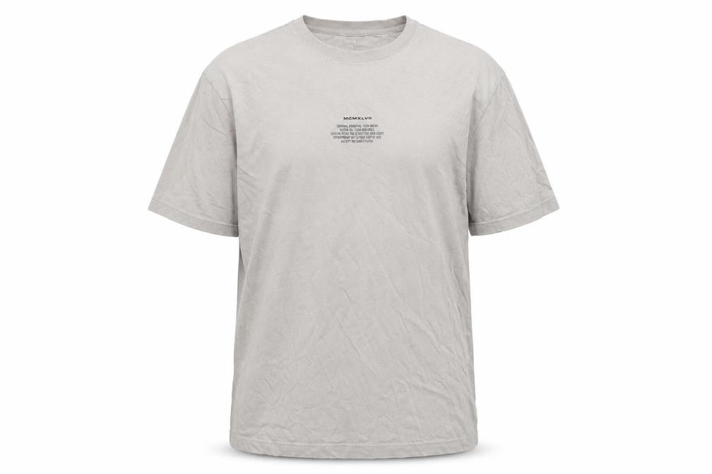 H&M Divided Men's Beige Graphic Print Cotton T-Shirt Size L