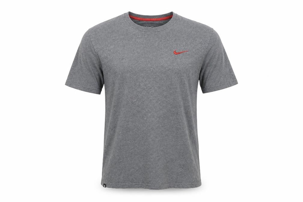 Nike Men's Grey Short Sleeve Crew Neck Cotton T-Shirt Size S