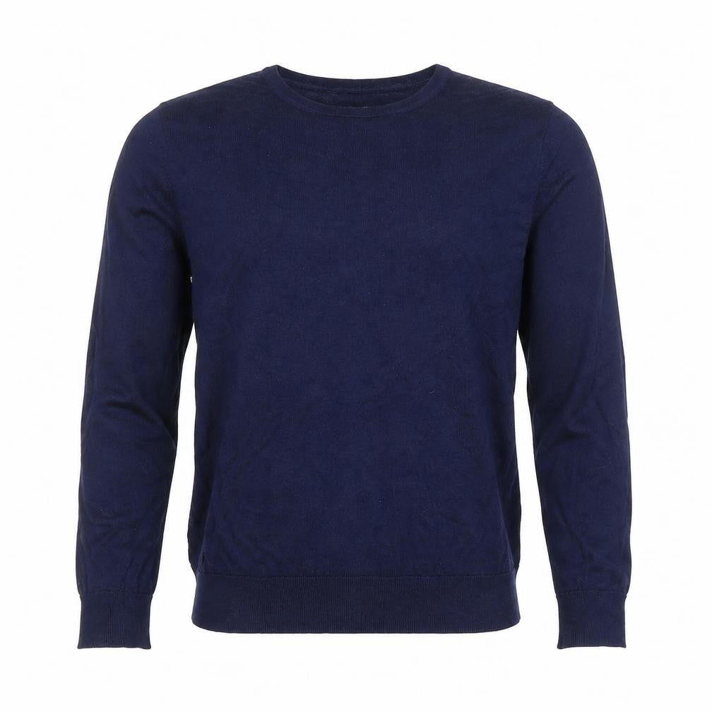 Gant Men's Blue Cotton Crew Neck Pullover Jumper Size S