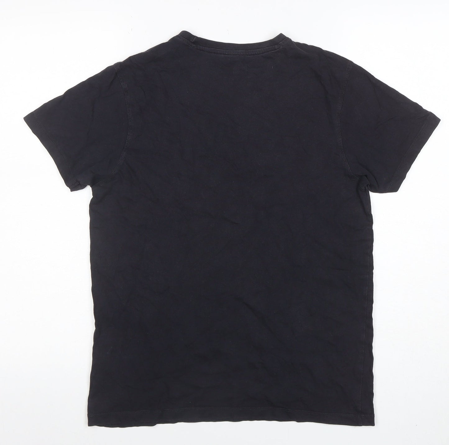 Police 883 Men's Black Short Sleeve Crew Neck Cotton T-Shirt Size S
