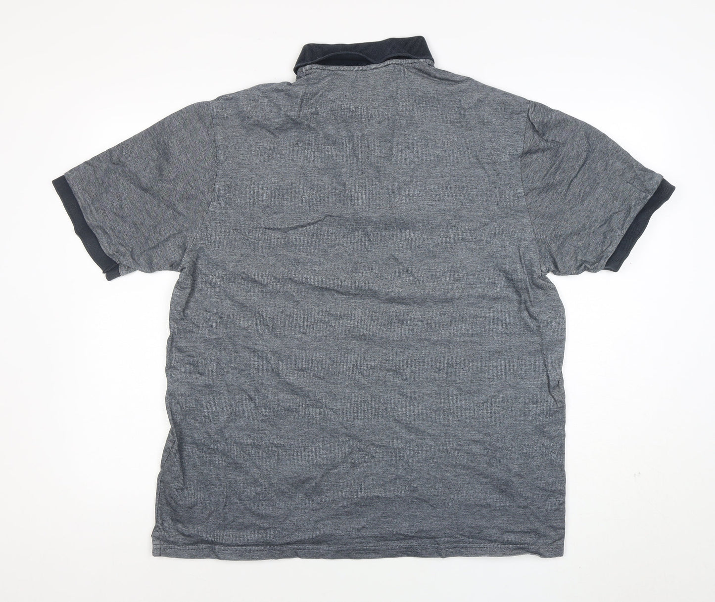 Marks and Spencer Blue Harbour Men's Grey Polo Shirt M Regular Fit