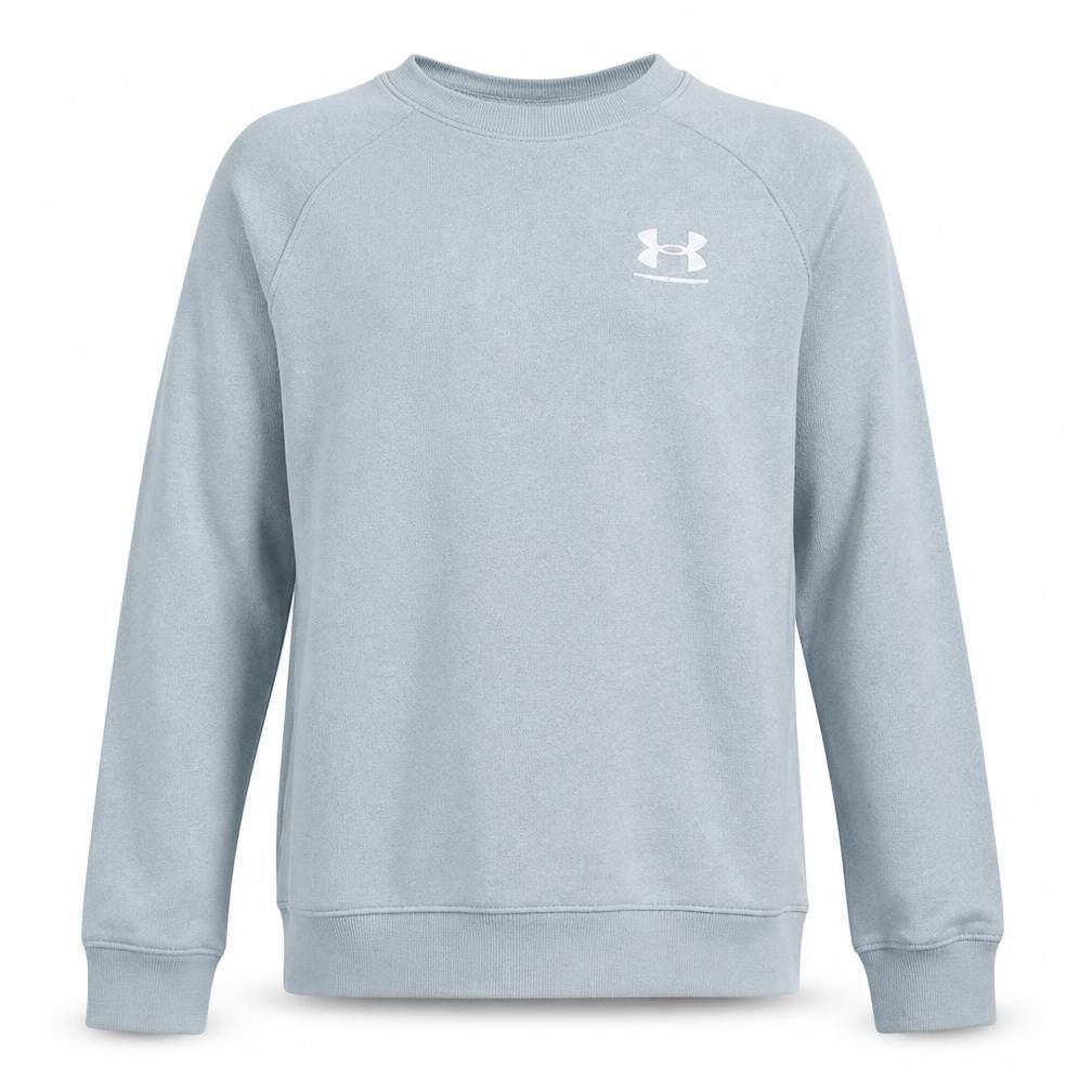 Under Armour Boys Grey Fleece Pullover Sweatshirt Size 158 Relaxed Fit