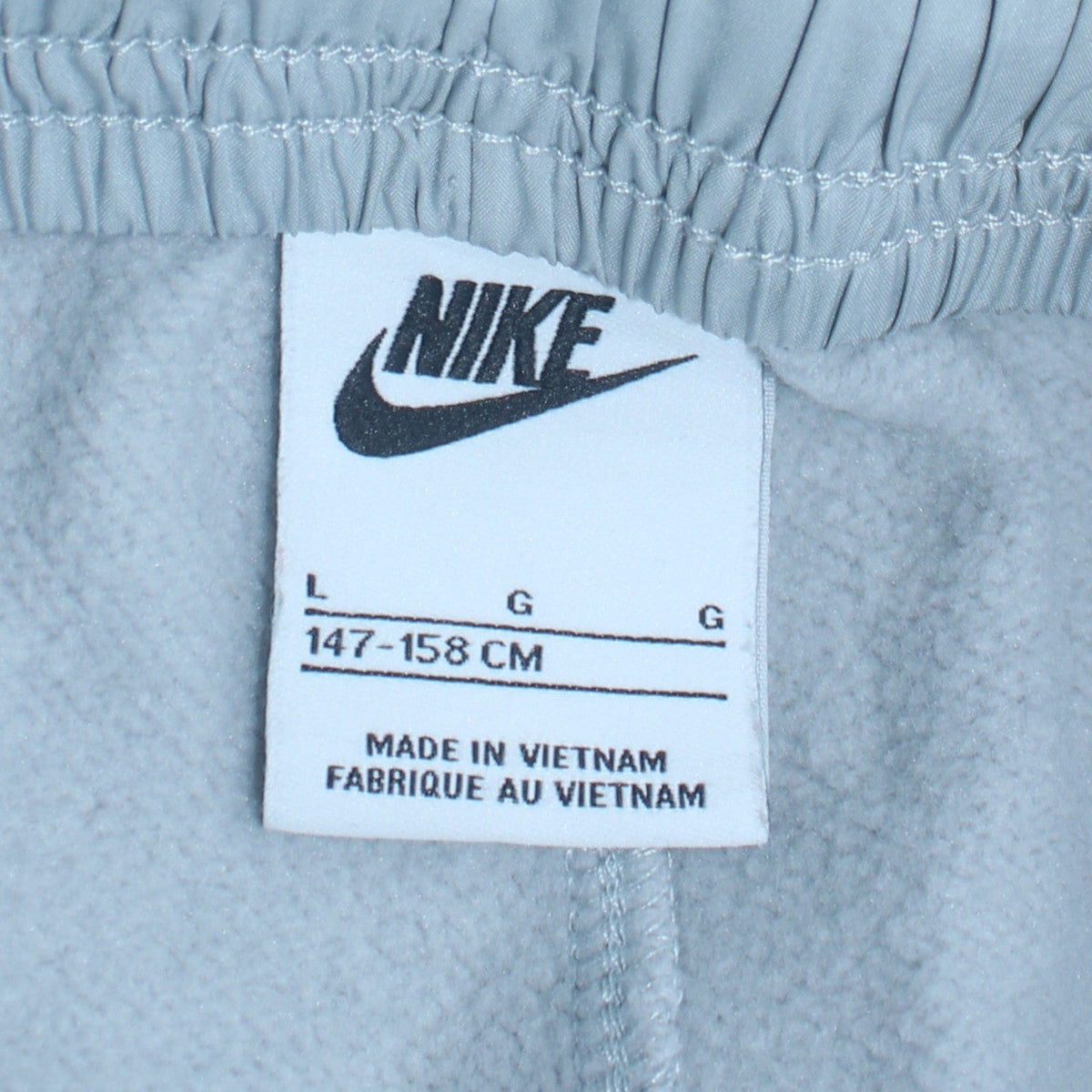 Nike Teens Grey Fleece Jogger Sweatpants Lined Size L