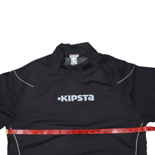 Kipsta Men's Black L Pullover Windproof Football Training Jacket
