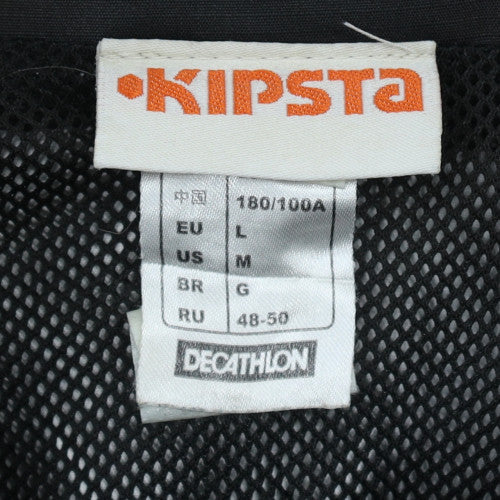 Kipsta Men's Black L Pullover Windproof Football Training Jacket