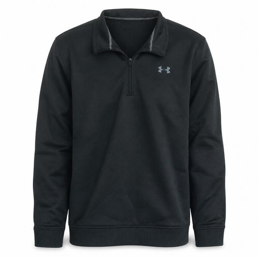 Under Armour Men's Black M 1/4 Zip Fleece Sweatshirt ColdGear