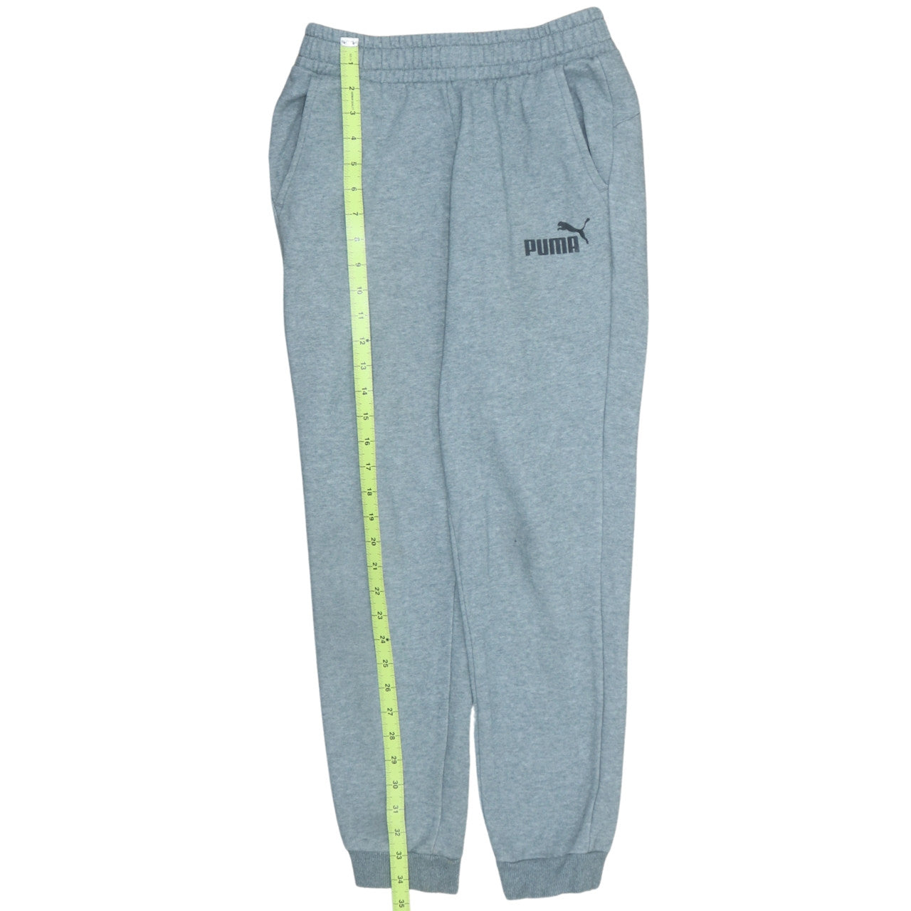 Puma Boys Grey Jogger Trousers 13-14 Years Elastic Waist Comfort Fit