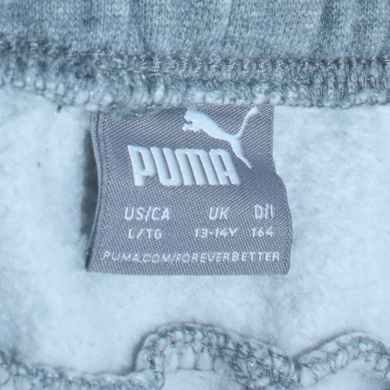 Puma Boys Grey Jogger Trousers 13-14 Years Elastic Waist Comfort Fit