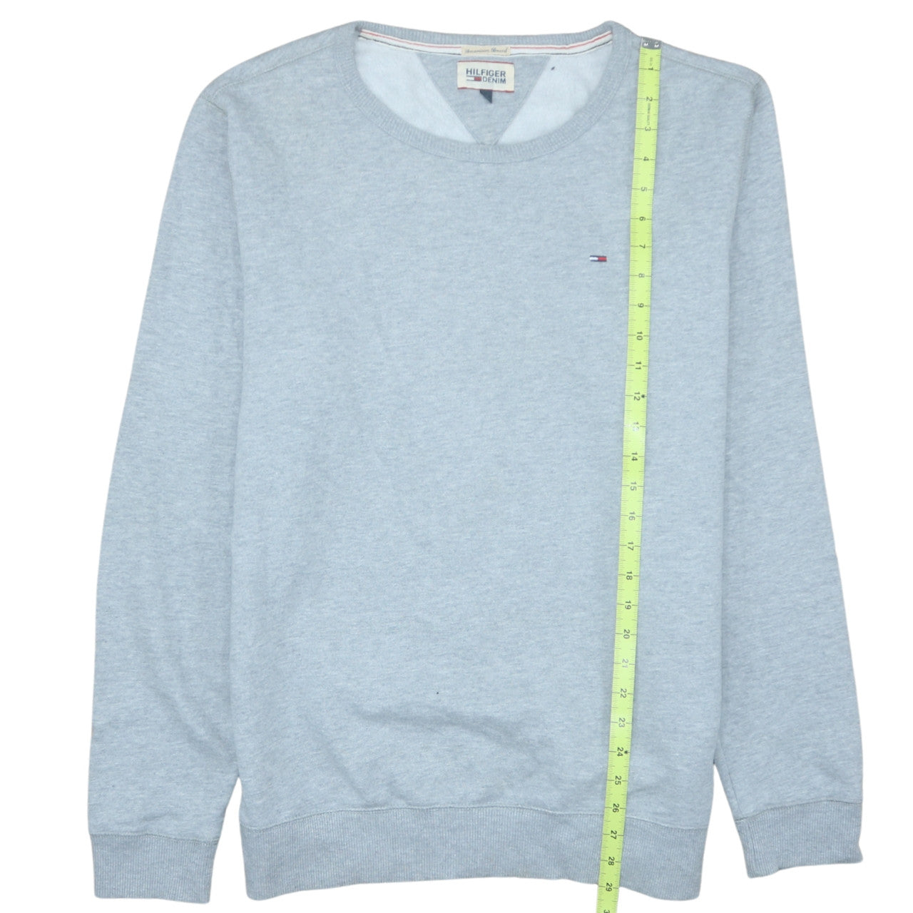 Hilfiger Denim Men's Grey XL Crew Neck Pullover Sweatshirt