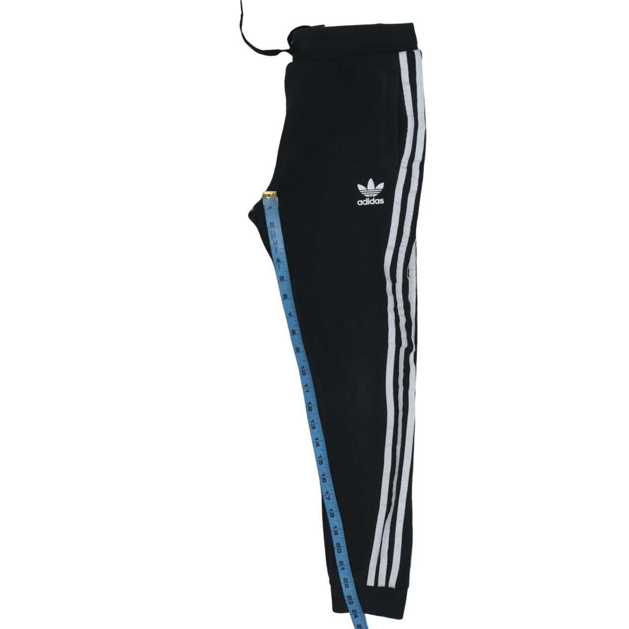 Adidas Boys Black Jogger Trousers 11-12 Years with Side Stripes