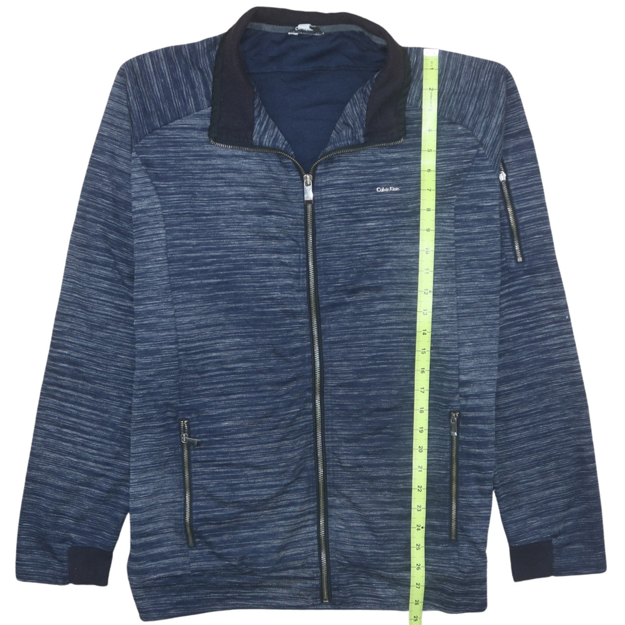 Calvin Klein Men's Blue Full Zip Sweatshirt XL Regular Fit