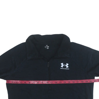 Under Armour Womens Black Medium 1/2 Zip Pullover Sweatshirt