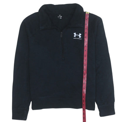 Under Armour Womens Black Medium 1/2 Zip Pullover Sweatshirt